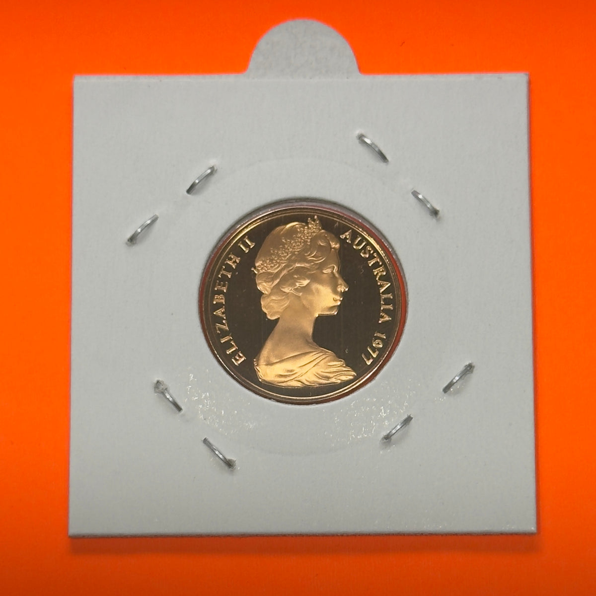 1977 2 Cent Proof Coin - Two Cent Proof - comes in 2x2