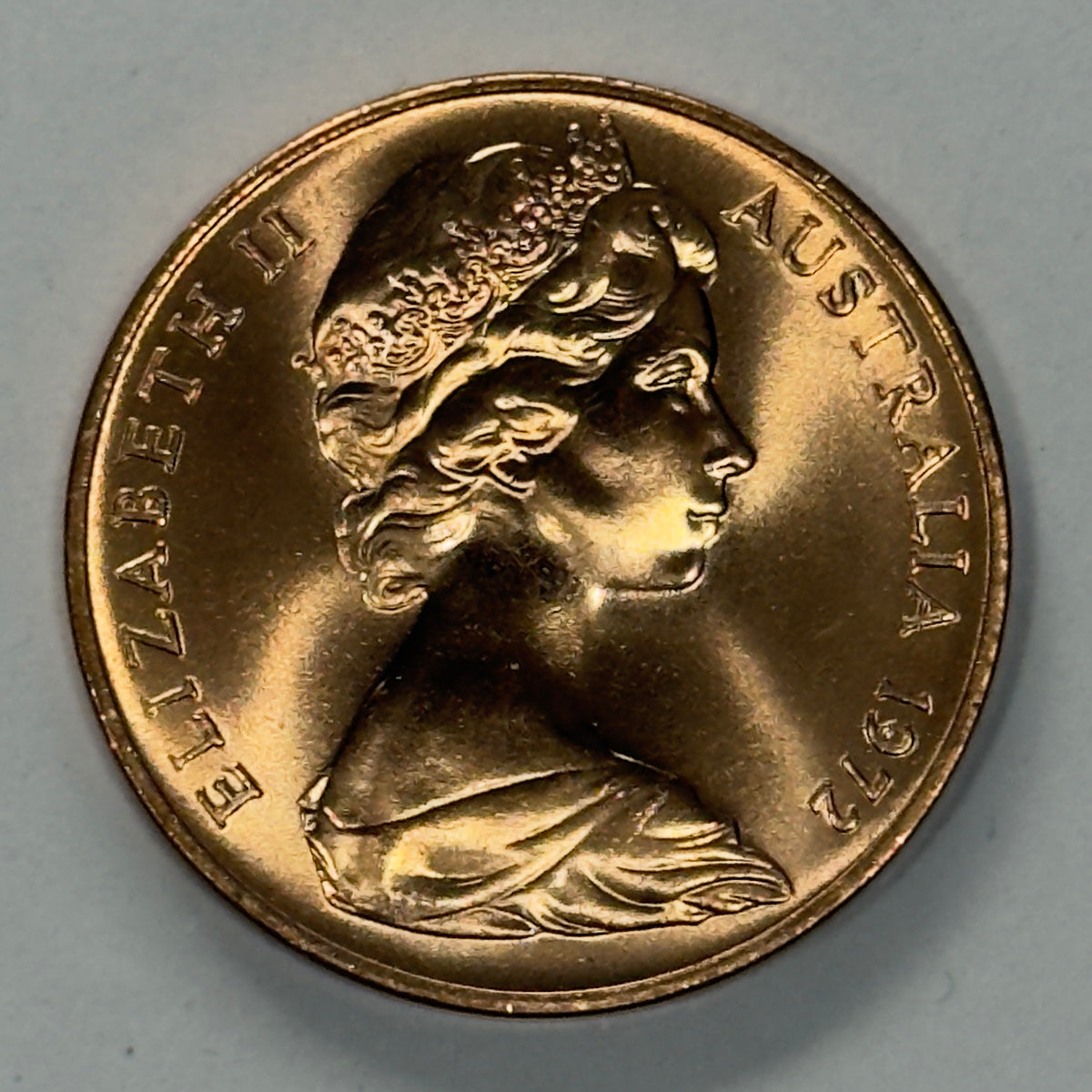 1972 2 Cent Coin - Uncirculated - Two Cent - comes in 2x2