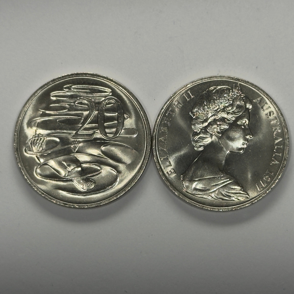 1977 20 Cent Coin - Uncirculated - Platypus -Twenty Cent 20c - comes in 2x2