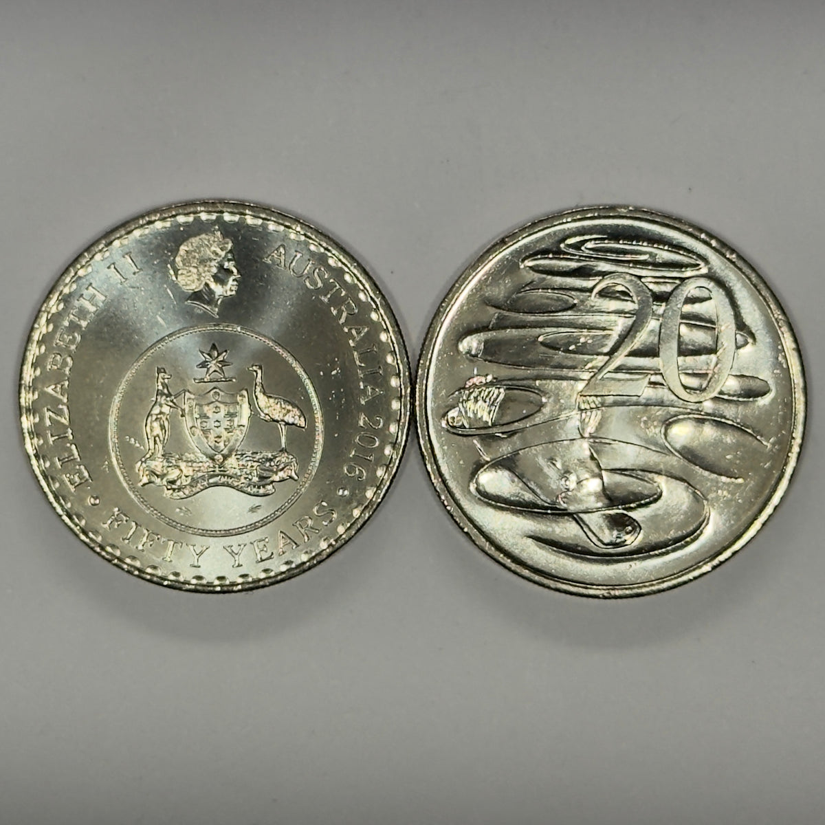 2016 20 Cent Coin - Decimal Currency Changeover - Uncirculated - comes in 2x2