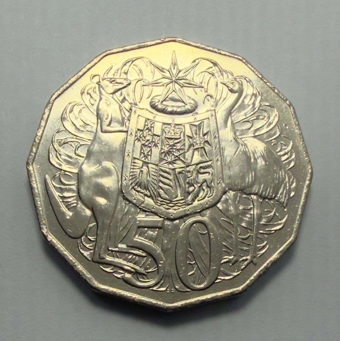 2014 50 Cent Coat of Arms - Fifty Cent Coin 50c - Uncirculated -comes in 2x2