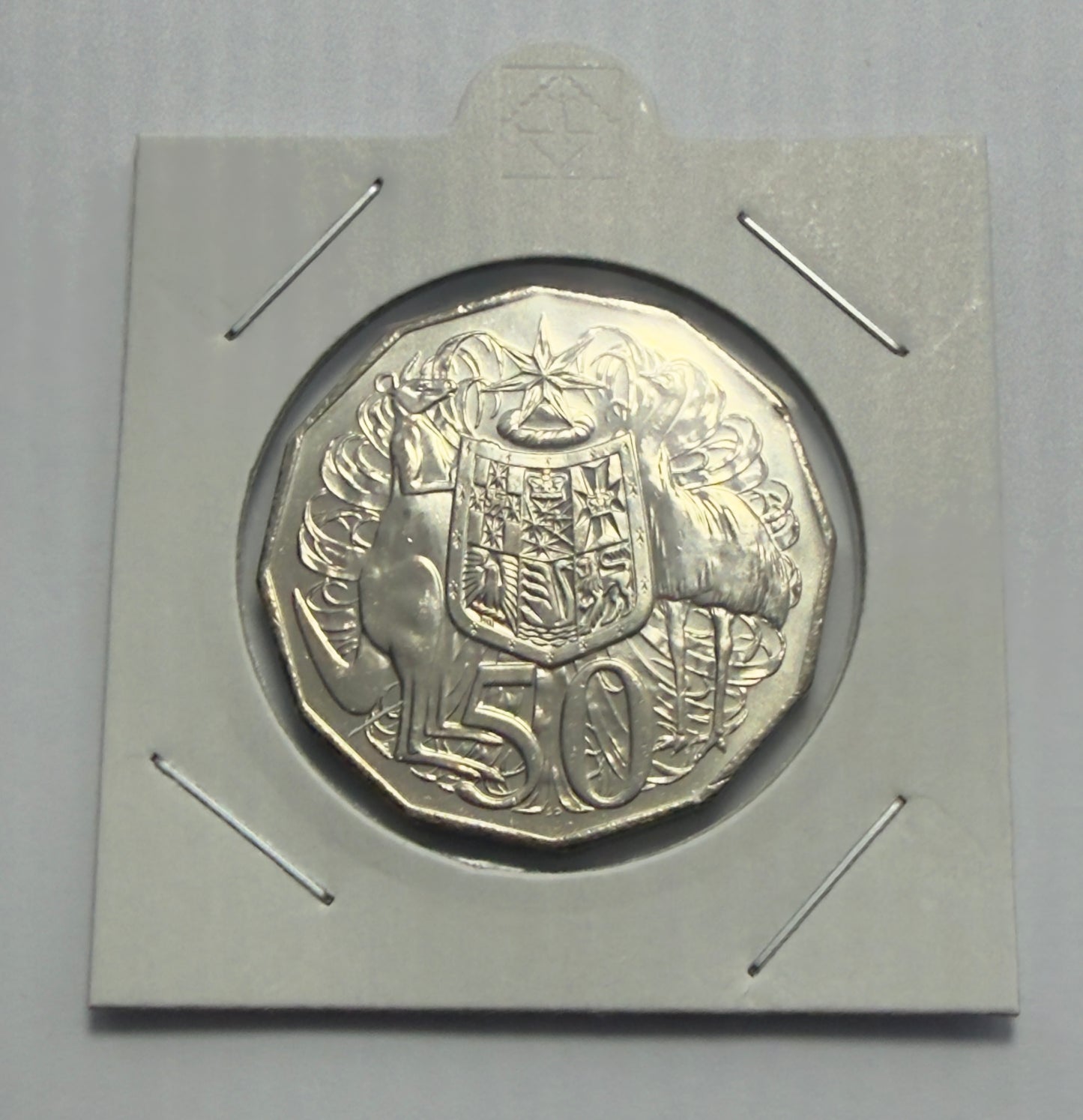 2014 50 Cent Coat of Arms - Fifty Cent Coin 50c - Uncirculated -comes in 2x2