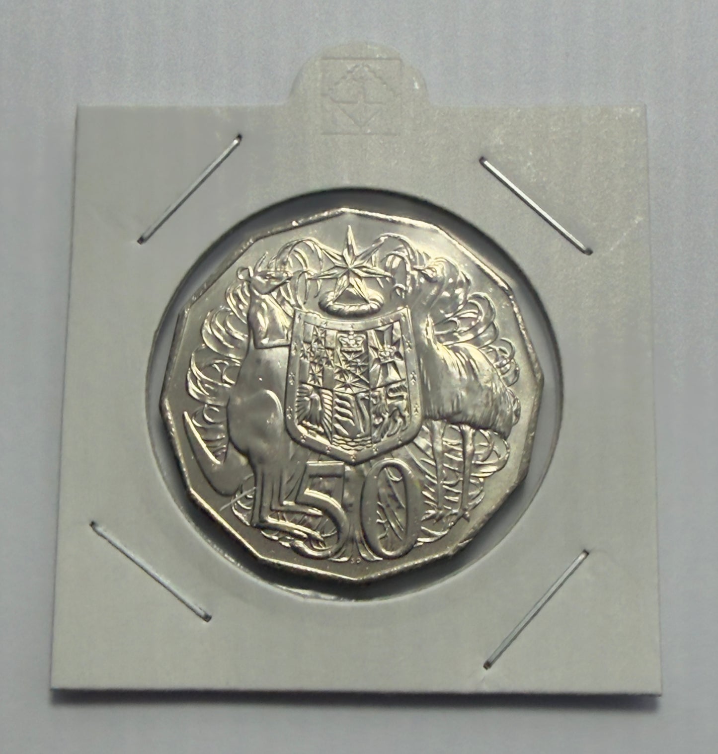 2014 50 Cent Coat of Arms - Fifty Cent Coin 50c - Uncirculated -comes in 2x2