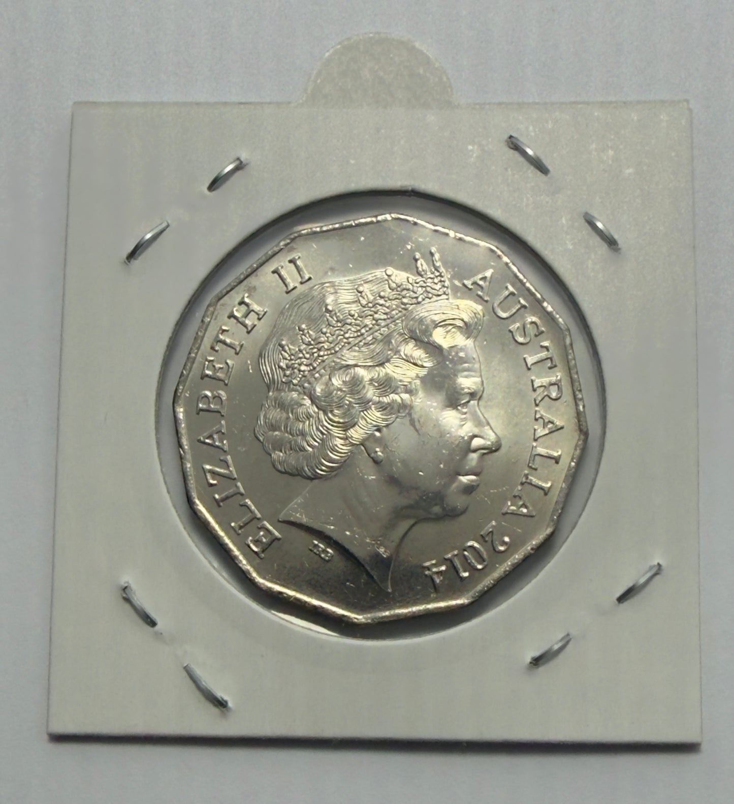 2014 50 Cent Coat of Arms - Fifty Cent Coin 50c - Uncirculated -comes in 2x2