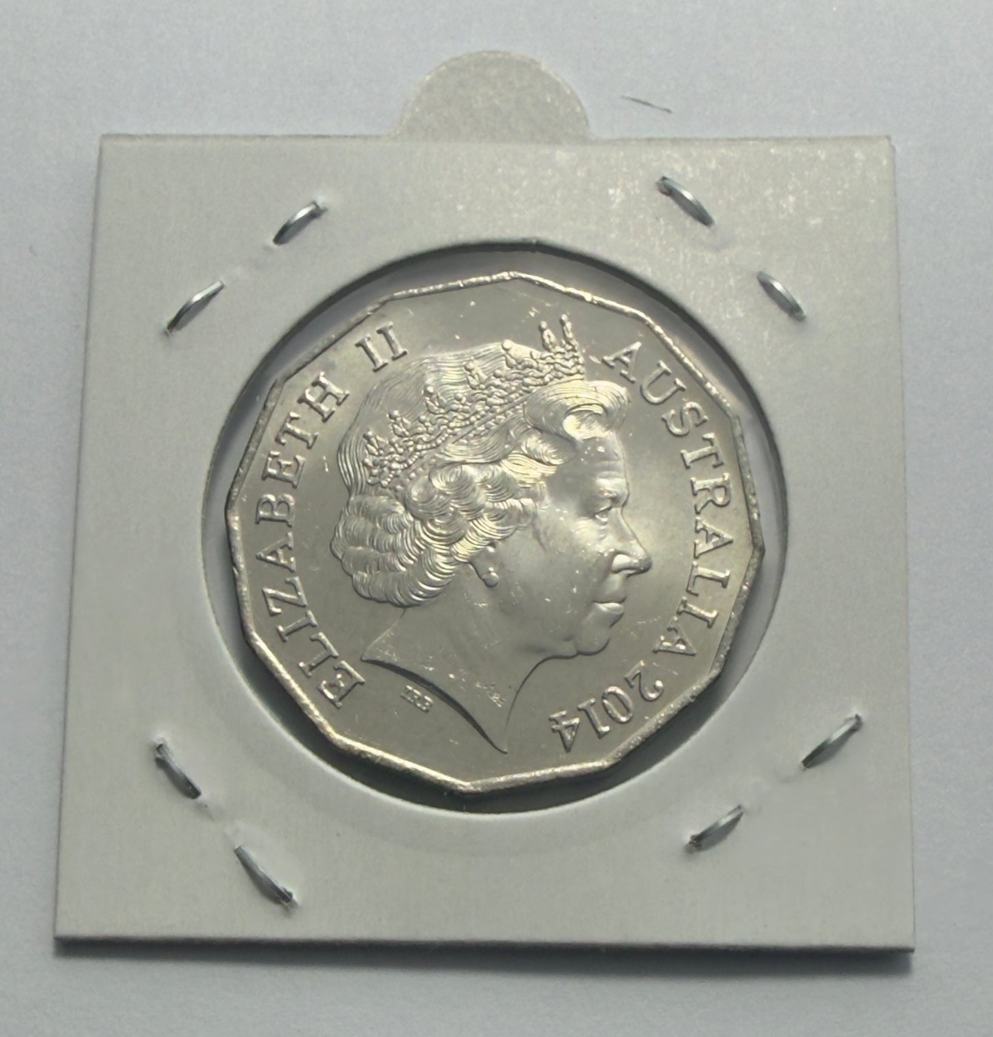 2014 50 Cent Coat of Arms - Fifty Cent Coin 50c - Uncirculated -comes in 2x2