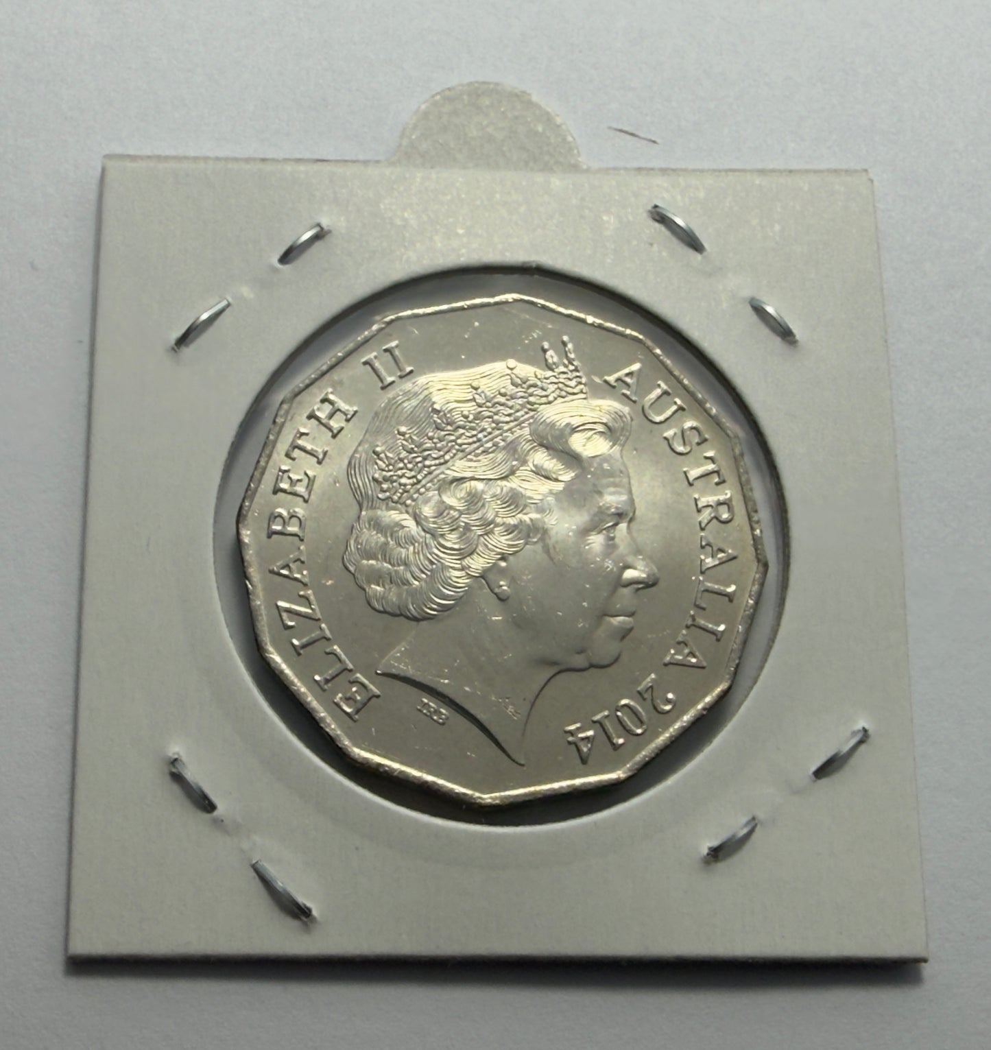 2014 50 Cent Coat of Arms - Fifty Cent Coin 50c - Uncirculated -comes in 2x2