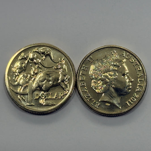 2011 $1 Coin - Choice Uncirculated - ex mint set coin - comes in 2x2