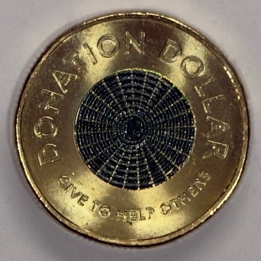 2020 $1 Coin - Donation Dollar - Uncirculated - One Dollar - comes in 2x2