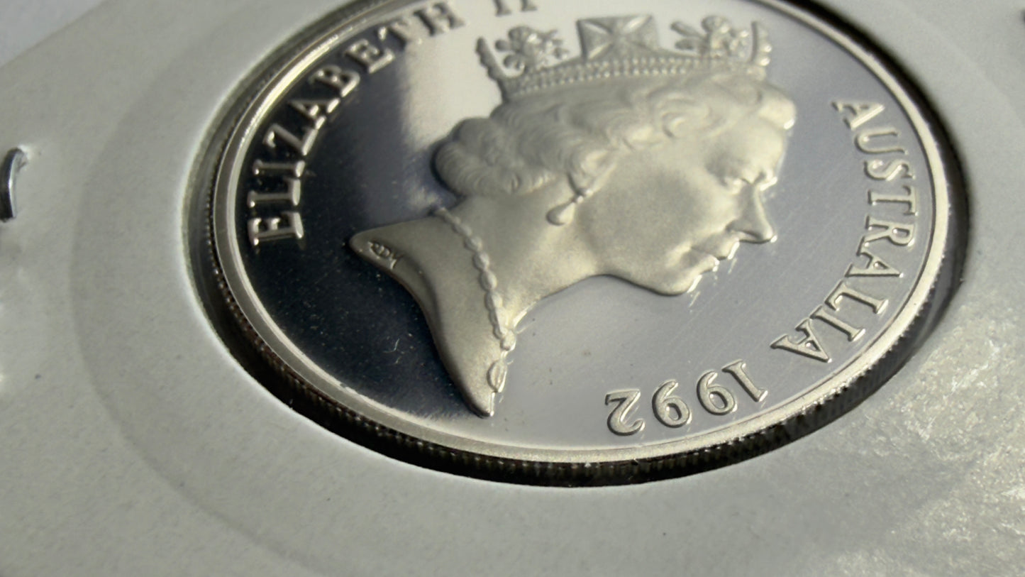 1992 10 Cent Proof Coin - Lyrebird - Ten Cent - comes in 2x2