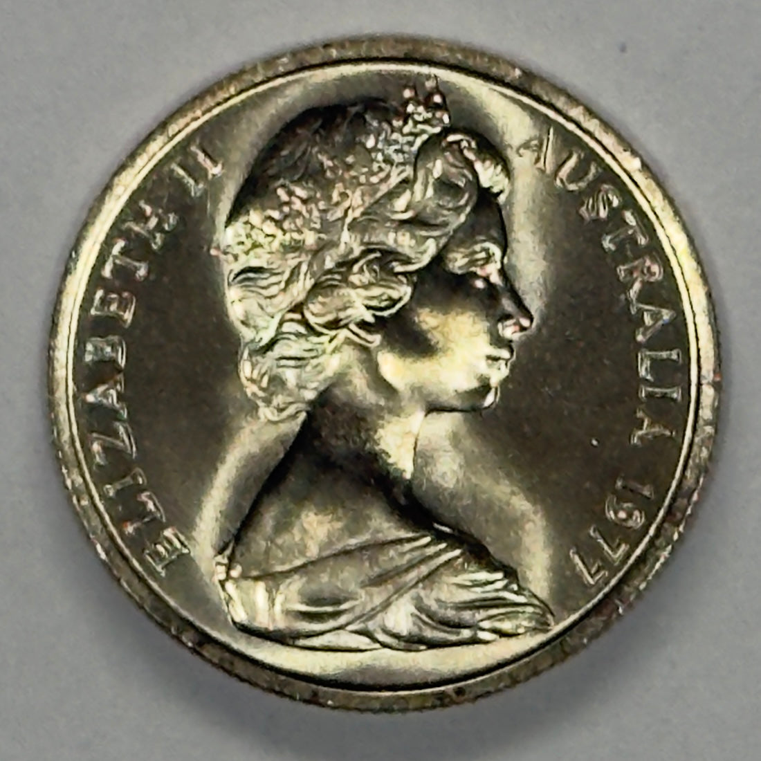 1977 5 Cent Coin - Uncirculated - Five Cent Coin - comes in 2x2