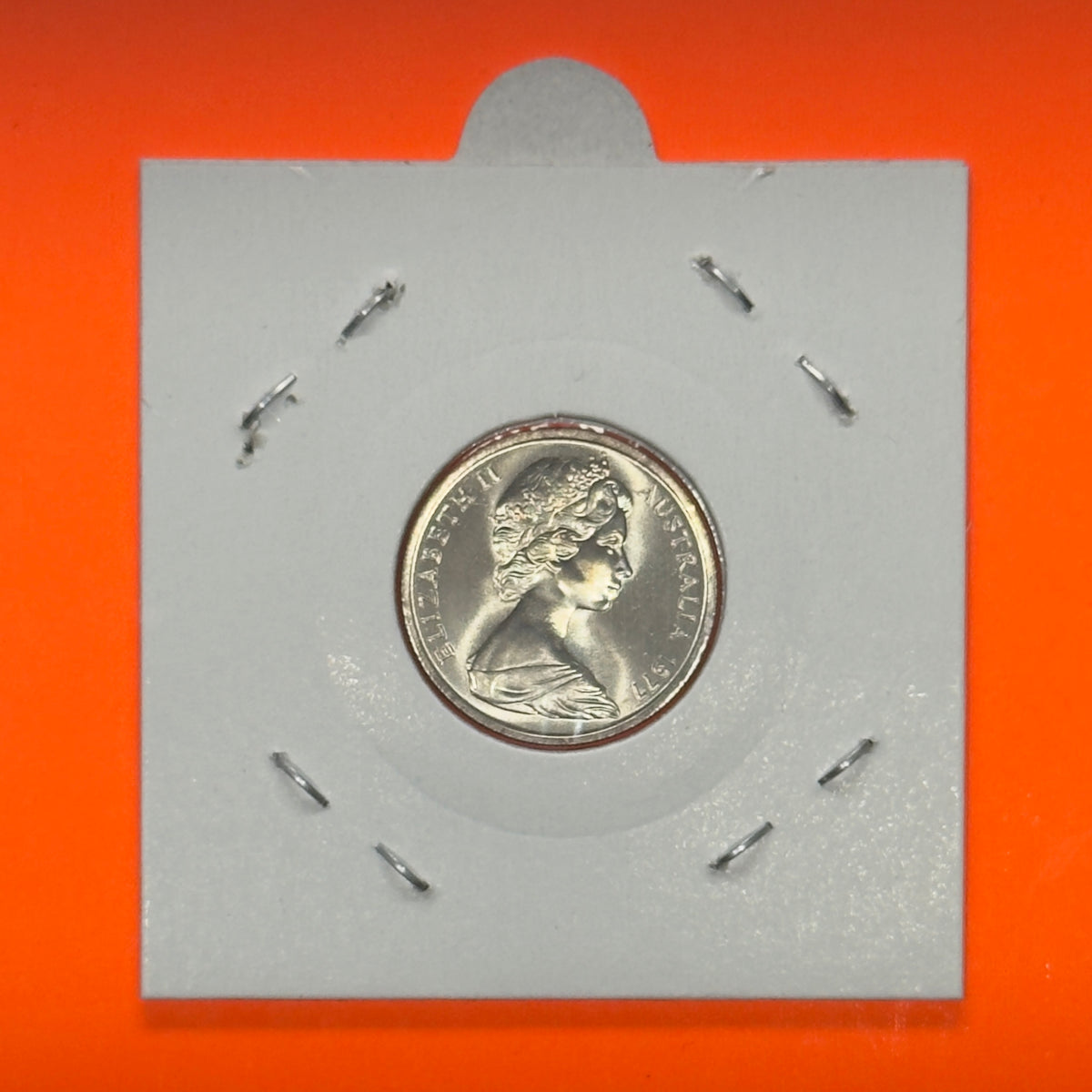 1977 5 Cent Coin - Uncirculated - Five Cent Coin - comes in 2x2