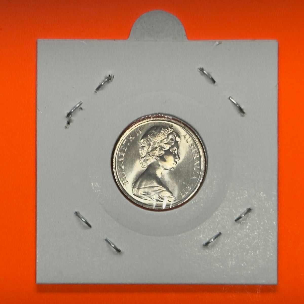 1977 5 Cent Coin - Uncirculated - Five Cent Coin - comes in 2x2