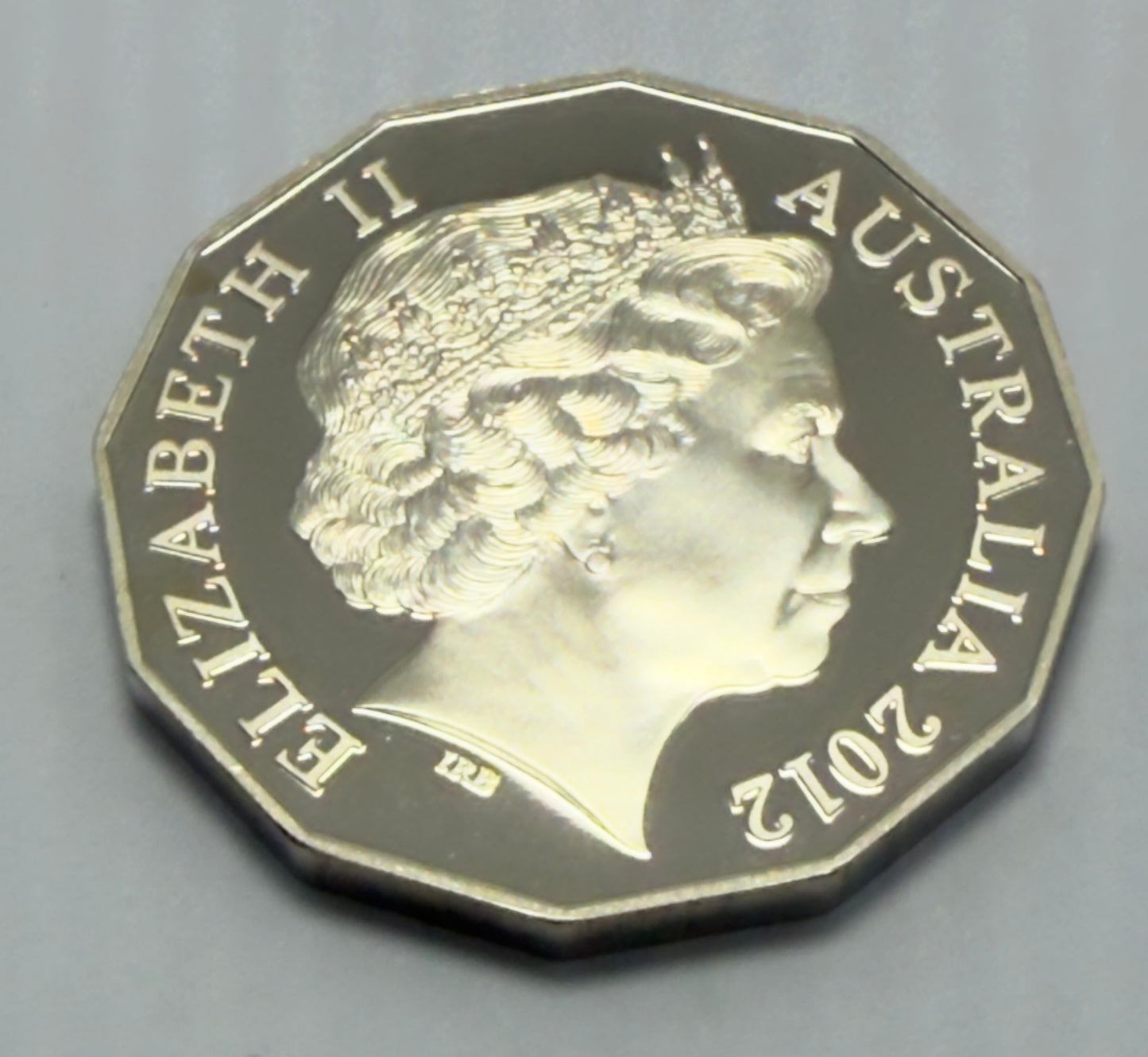 2012 50 Cent Proof Coin - Selectivly Gold Plated - Only 20,175 Made