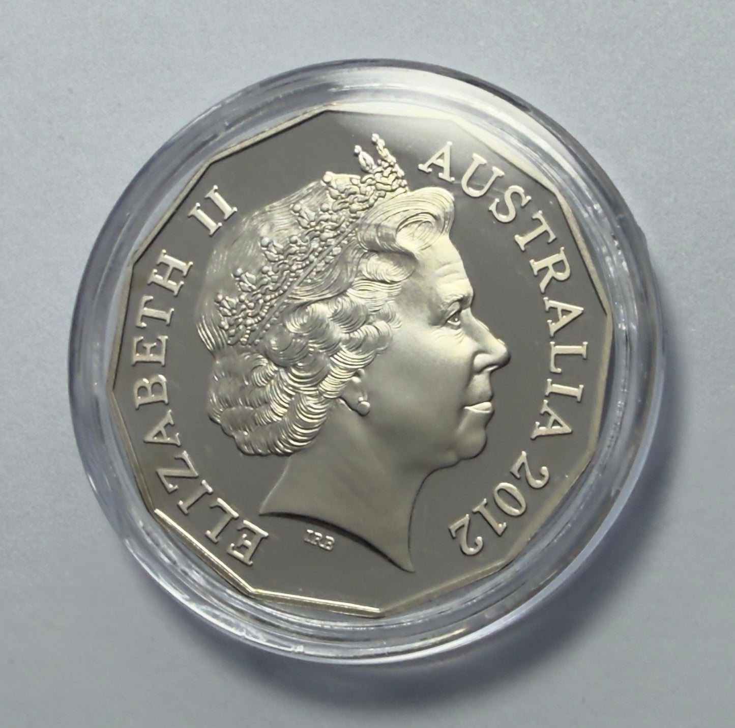 2012 50 Cent Proof Coin - Selectivly Gold Plated - Only 20,175 Made