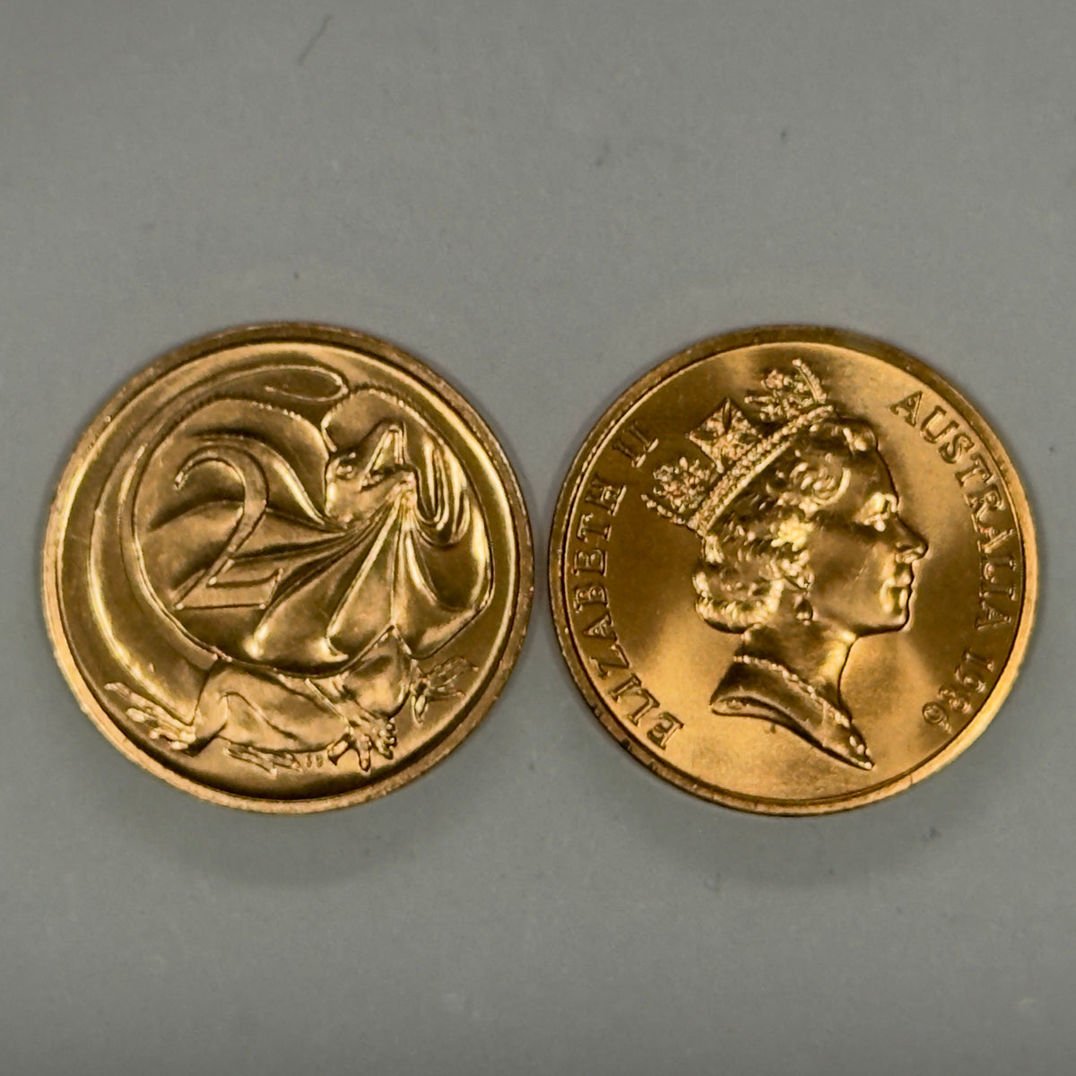 1986 2 Cent Coin - Choice Uncirculated - mint set ONLY coin - comes in 2x2