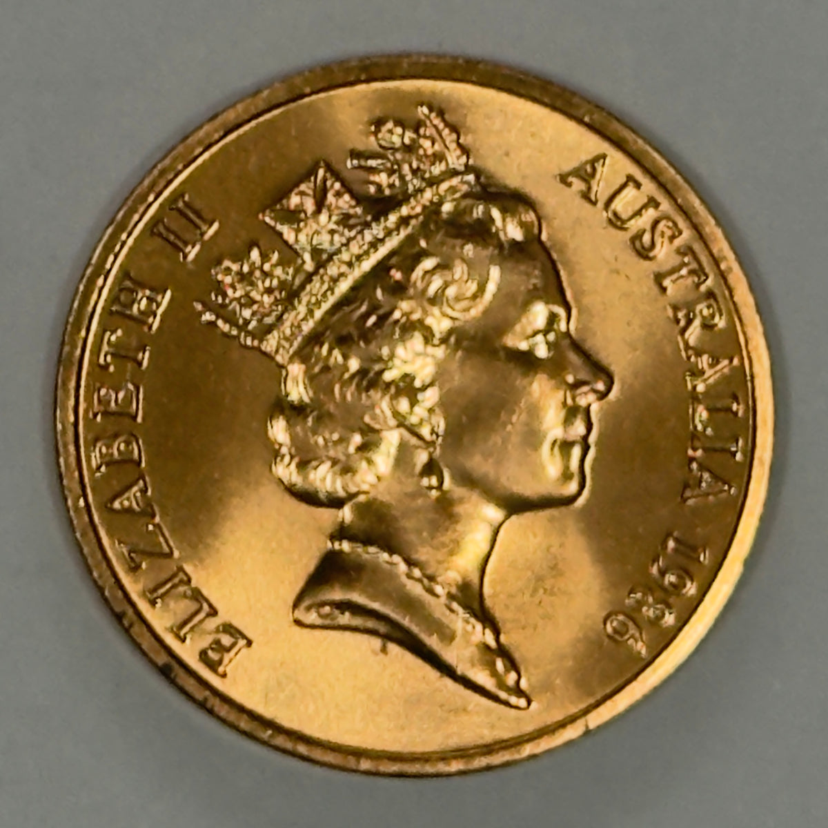 1986 2 Cent Coin - Choice Uncirculated - mint set ONLY coin - comes in 2x2