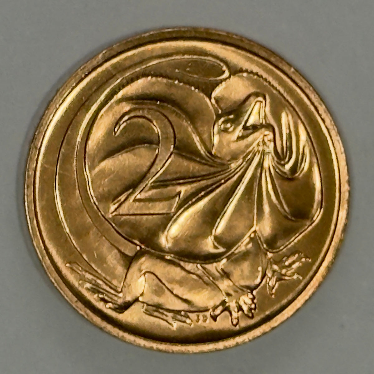 1986 2 Cent Coin - Choice Uncirculated - mint set ONLY coin - comes in 2x2