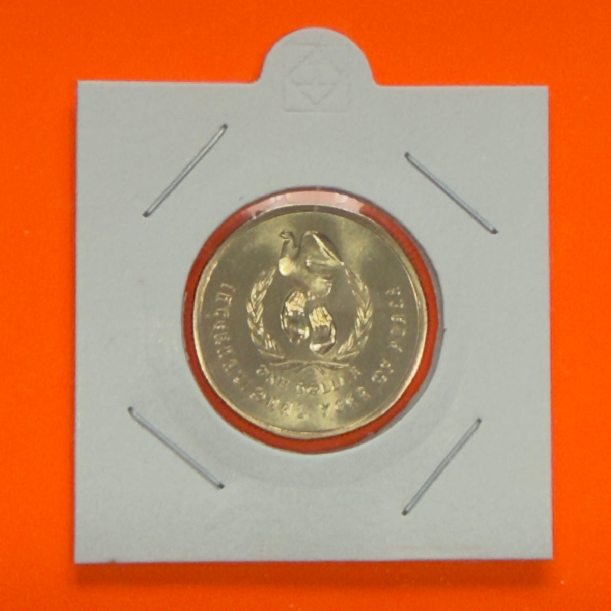 1986 $1 Coin - Choice Uncirculated - Year Of Peace - ex mint set - comes in 2x2