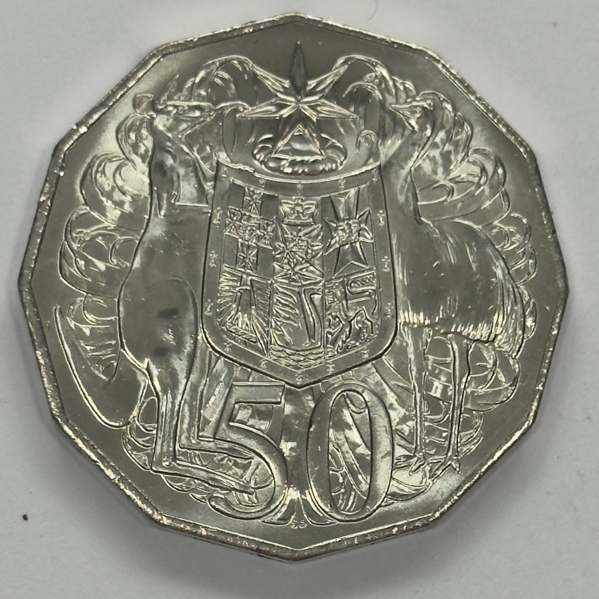 2018 50 Cent Coin - Uncirculated - Coat Of Arms - Comes In 2x2