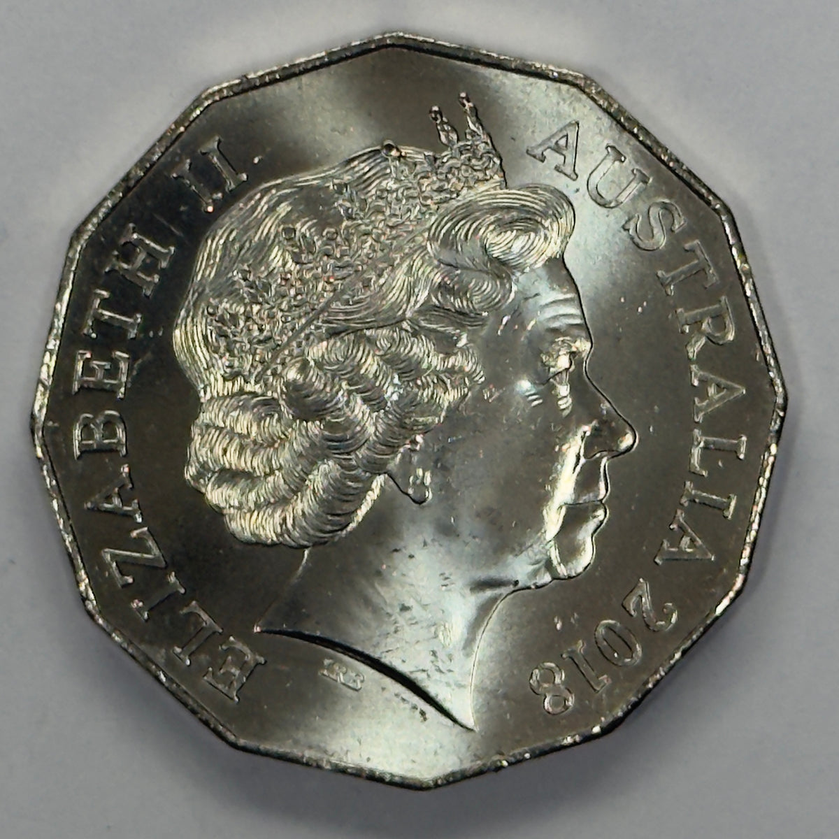 2018 50 Cent Coin - Uncirculated - Coat Of Arms - Comes In 2x2