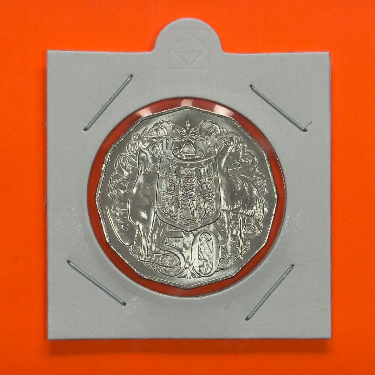 2018 50 Cent Coin - Uncirculated - Coat Of Arms - Comes In 2x2