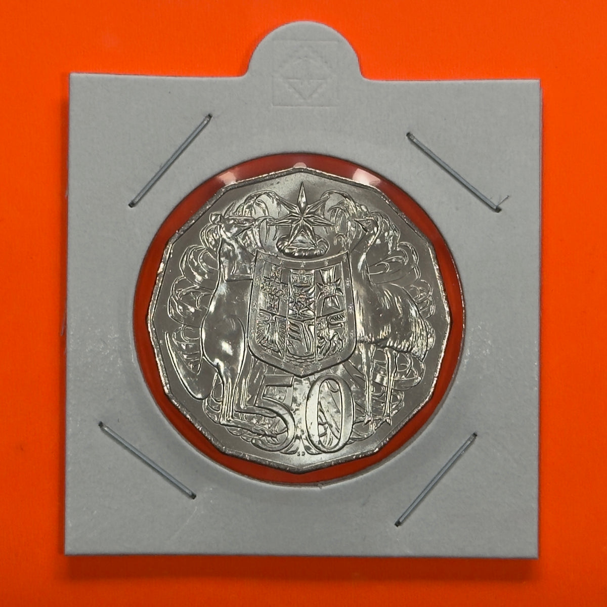 2018 50 Cent Coin - Uncirculated - Coat Of Arms - Comes In 2x2