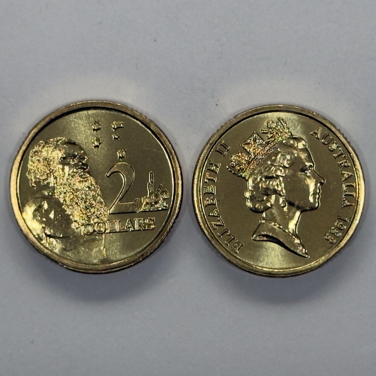 1988 $2 Coin - Choice Uncirculated - HH Horst Hahne - ex mint set - in 2x2