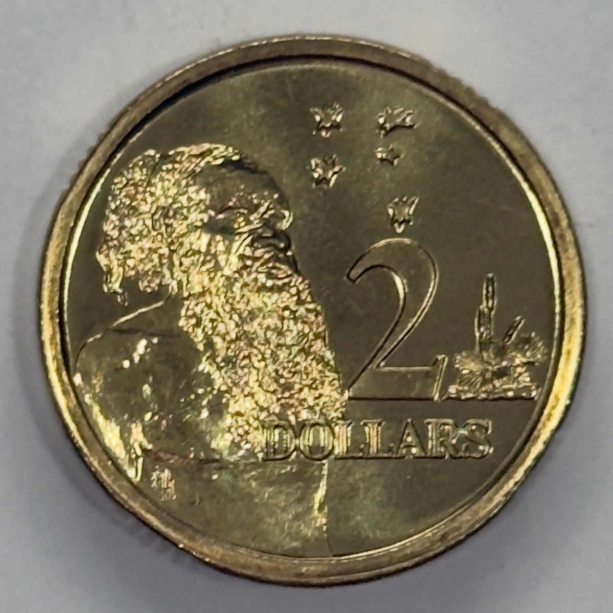 1988 $2 Elder Coin - Uncirculated - Horst Hahne Two Dollar HH - comes in 2x2
