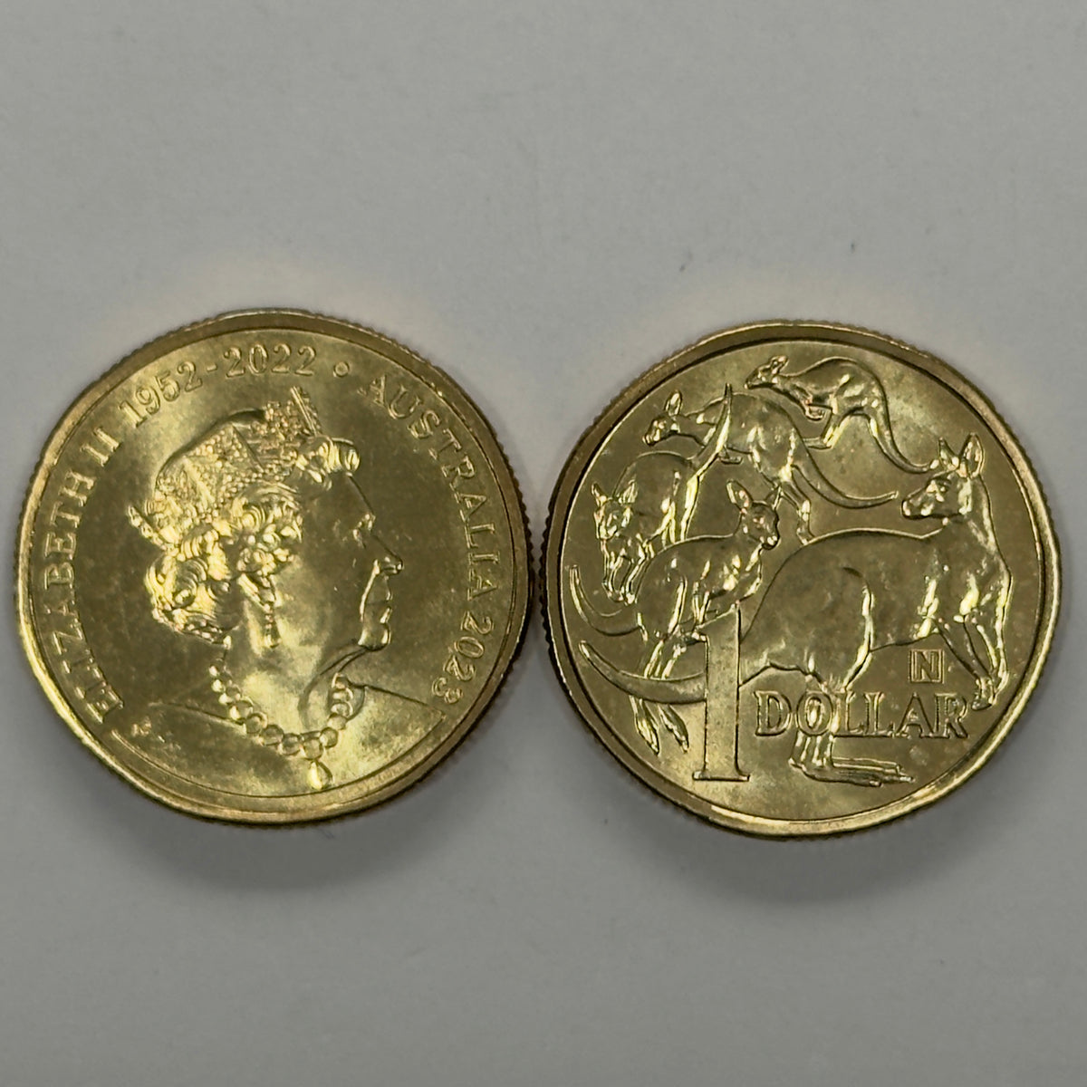 2023 $1 Mob Of Roos - Uncirculated - N Privy - Memorial Obverse - comes in 2x2