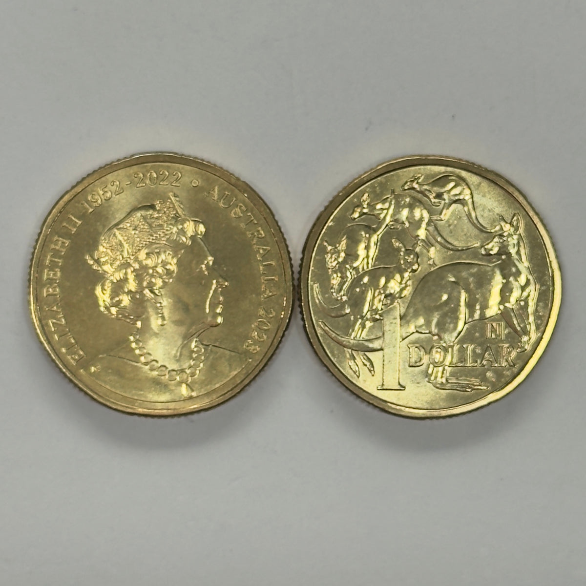 2023 $1 Mob Of Roos - Uncirculated - N Privy - Memorial Obverse - comes in 2x2