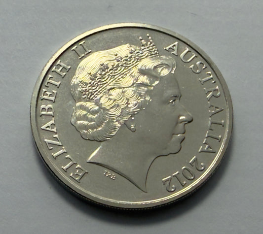 2012 20 Cent Coin - Air Raid Shelter - Uncirculated - comes in 2x2