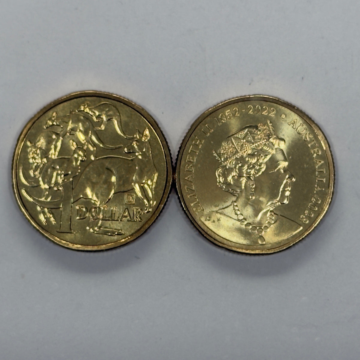 2023 $! Mob Of Roos - Uncirculated - D Privy - Memorial Obverse - comes in 2x2