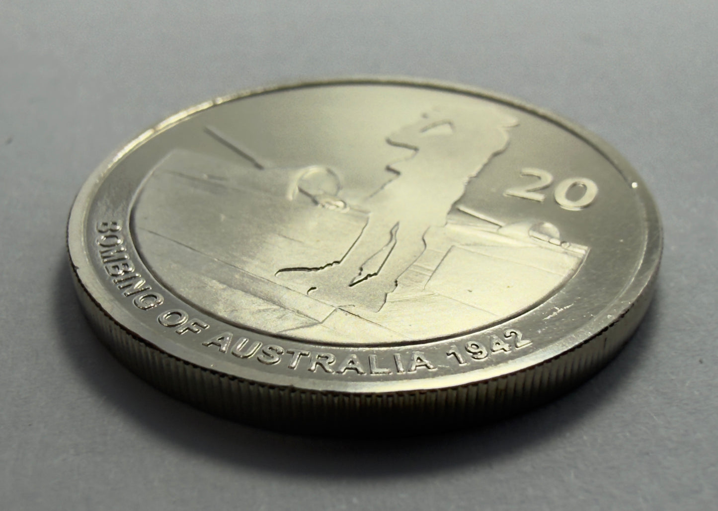 2012 20 Cent Coin - Bombing of Australia - Uncirculated - comes in 2x2
