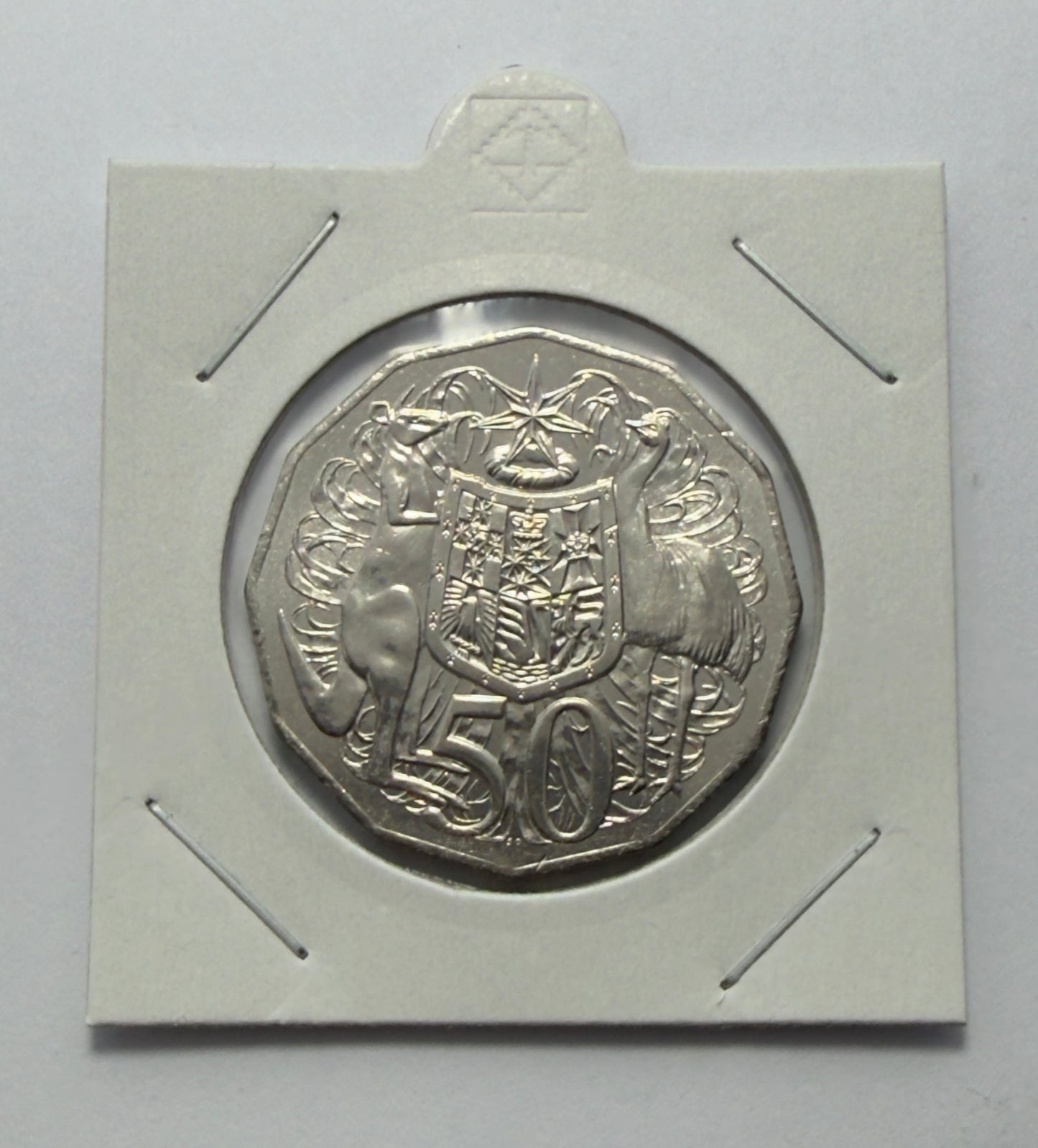 2026 50 Cent Coin COA - Coat Of Arms - Uncirculated - comes in 2x2