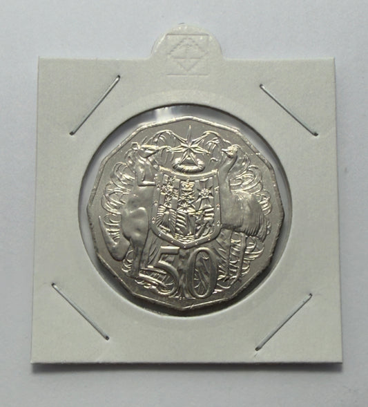 2026 50 Cent Coin COA - Coat Of Arms - Uncirculated - comes in 2x2