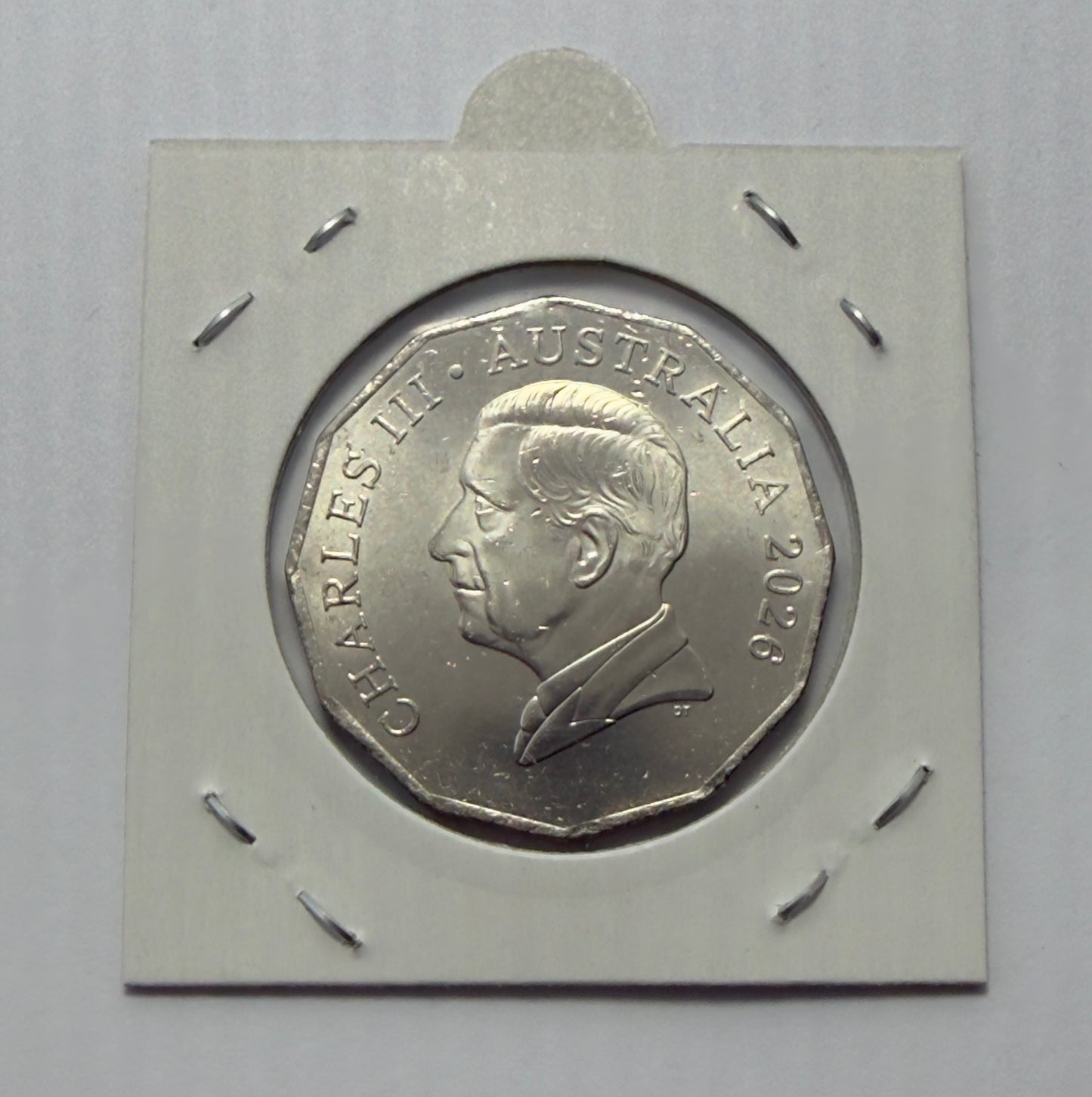 2026 50 Cent Coin COA - Coat Of Arms - Uncirculated - comes in 2x2