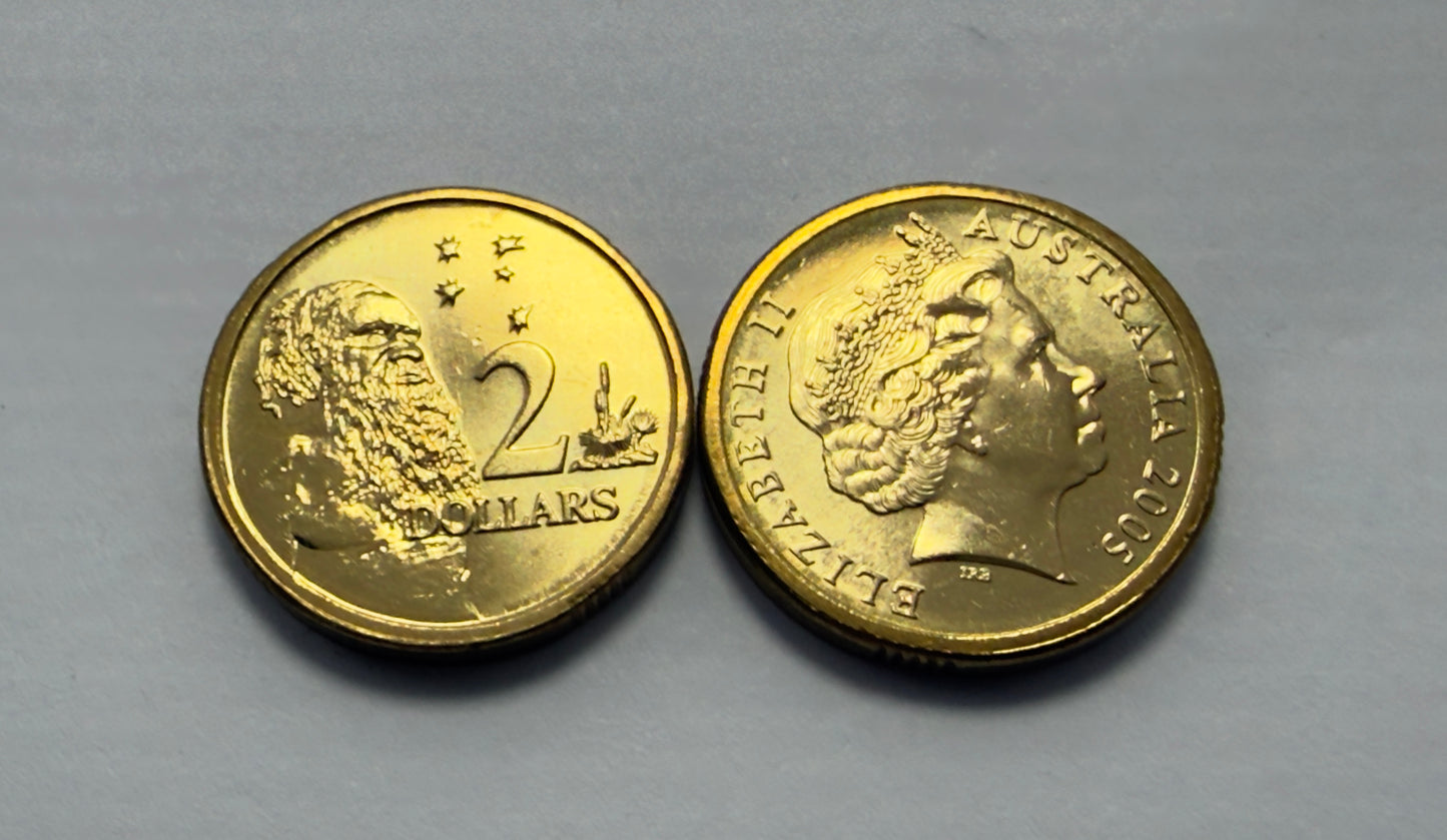2005 $2 Elder Coin - Uncirculated   - Two Dollar - comes in 2x2