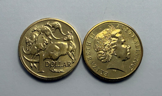 2007 $1 Coin - Uncirculated - Mob Of Roos - Mint Set Only Coin - Comes In 2x2