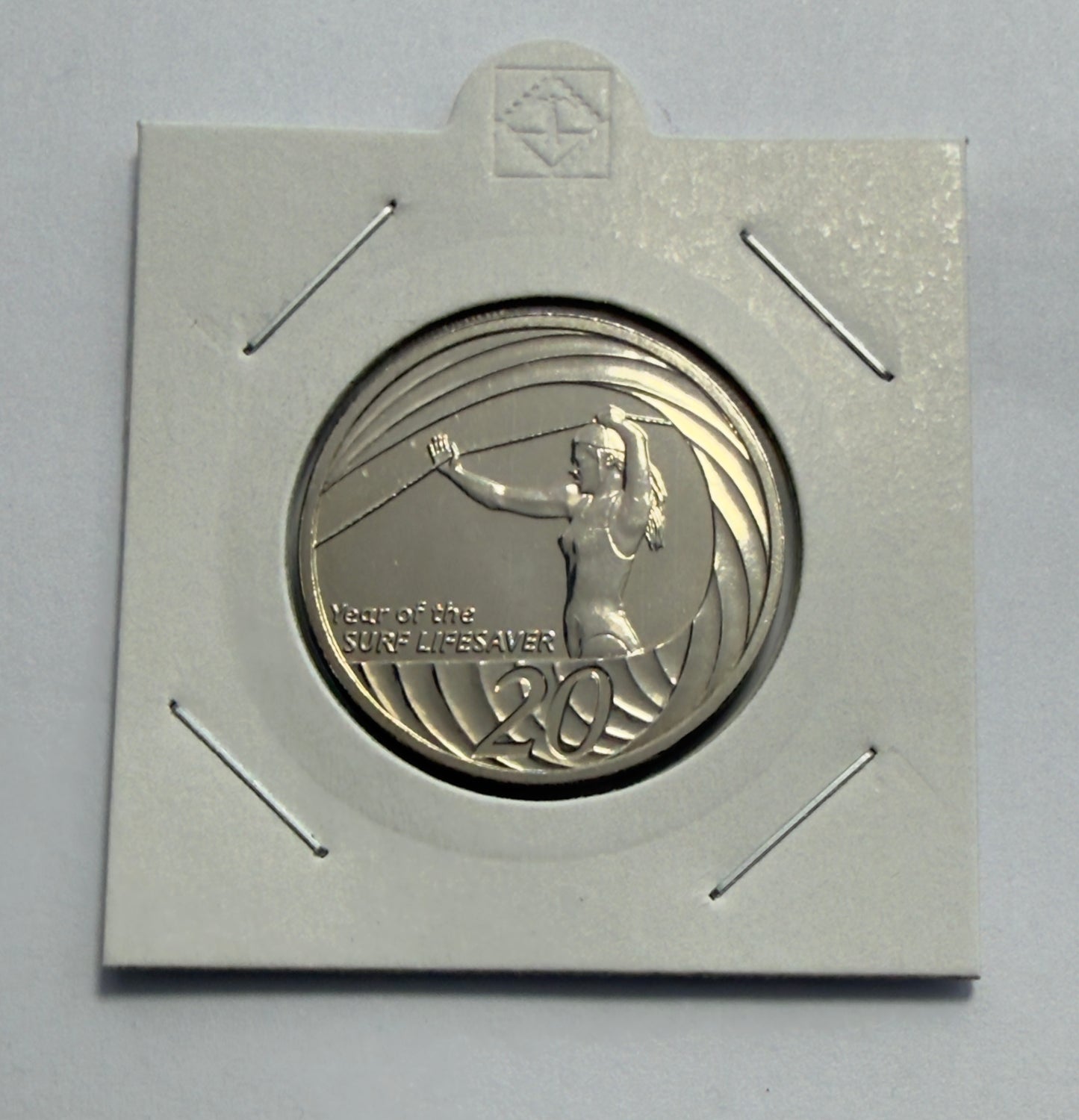 2007 20 Cent - Surf Lifesaver Coin - Uncirculated - ex mint set - comes in 2x2