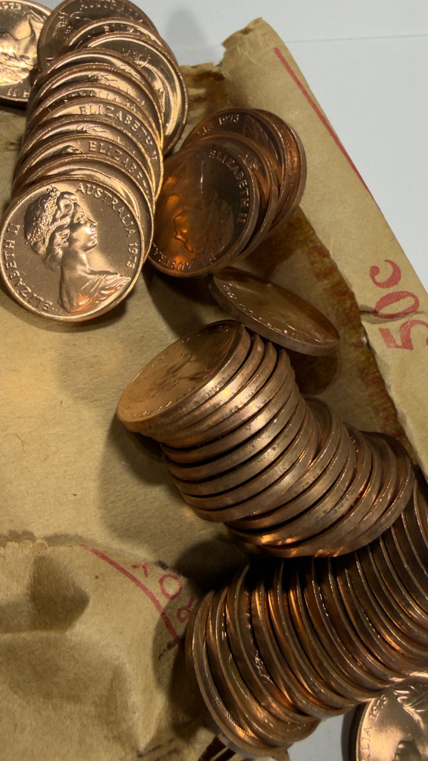 1973 1 Cent Coin - One Cent Uncirculated Coin ex RAM Roll - comes in 2x2