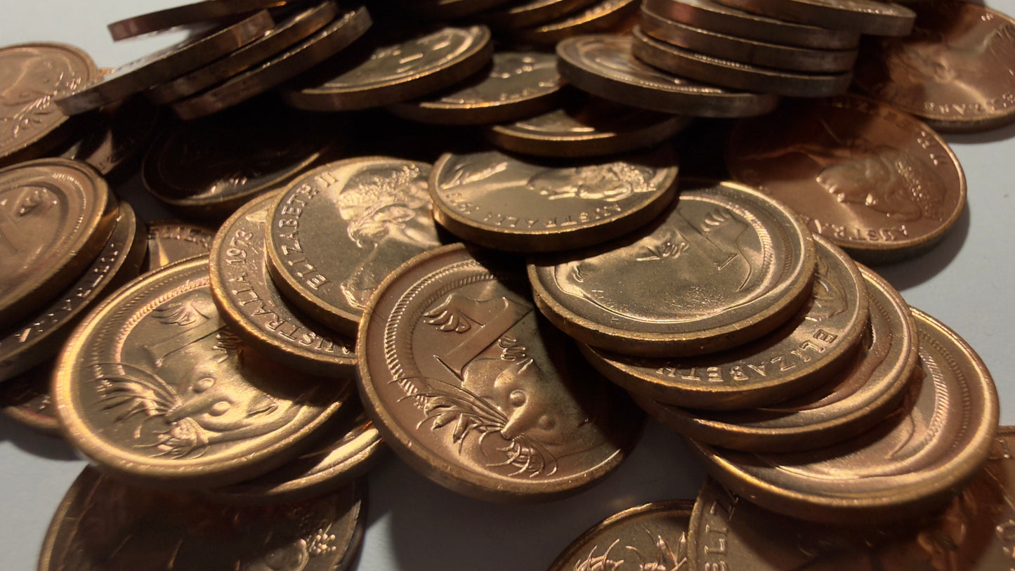 1973 1 Cent Coin - One Cent Uncirculated Coin ex RAM Roll - comes in 2x2