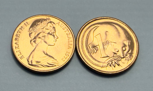 1973 1 Cent Coin - One Cent Uncirculated Coin ex RAM Roll - comes in 2x2