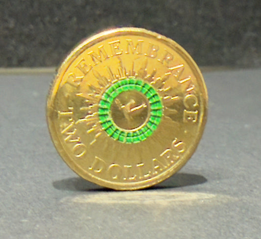 2014 $2 Green Dove Coin - Uncirculated - Two Dollar UNC - comes in 2x2