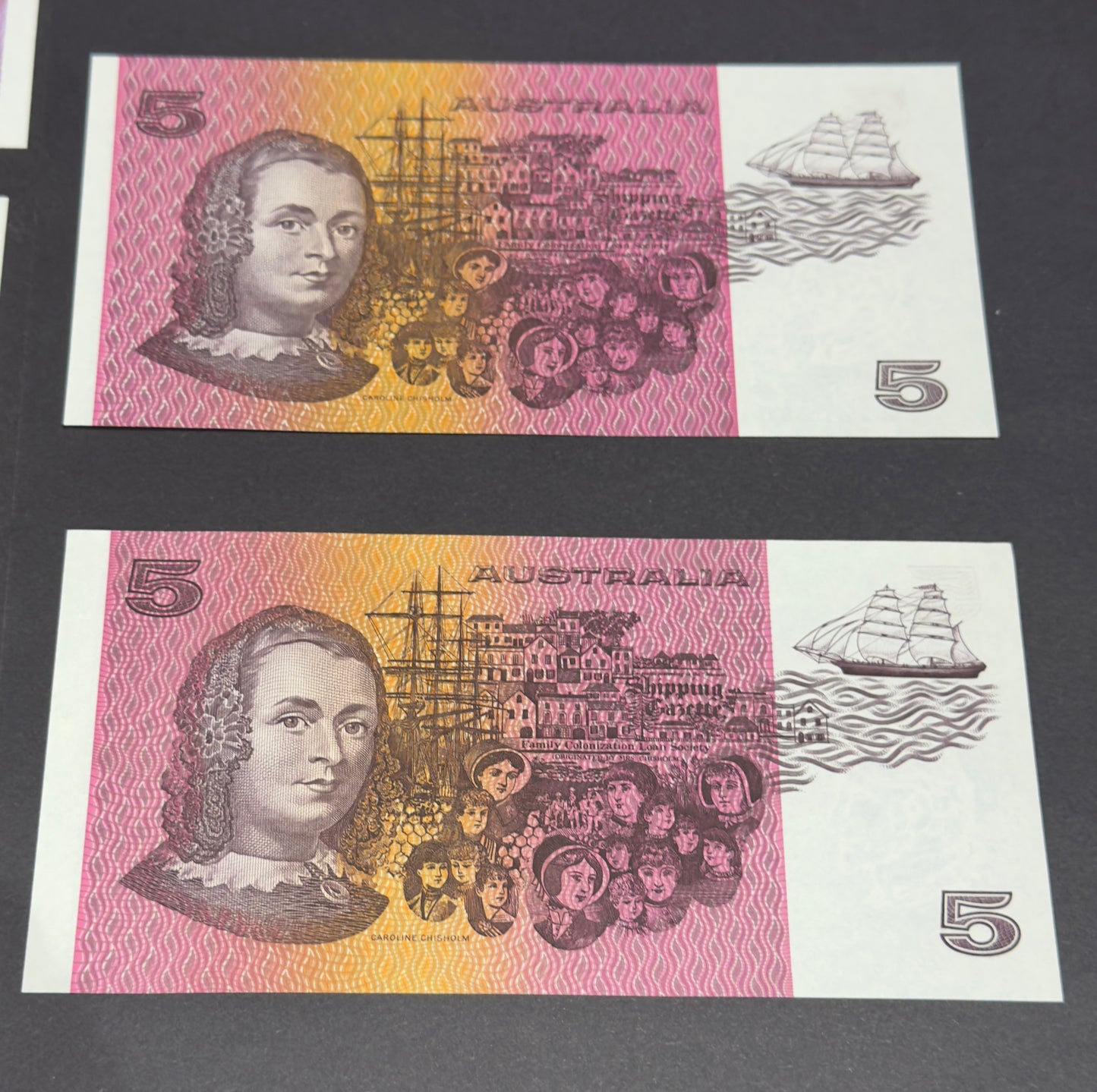 1991 $5 Fraser Cole CFU R213 Uncirculated in Note Protector Sleeve