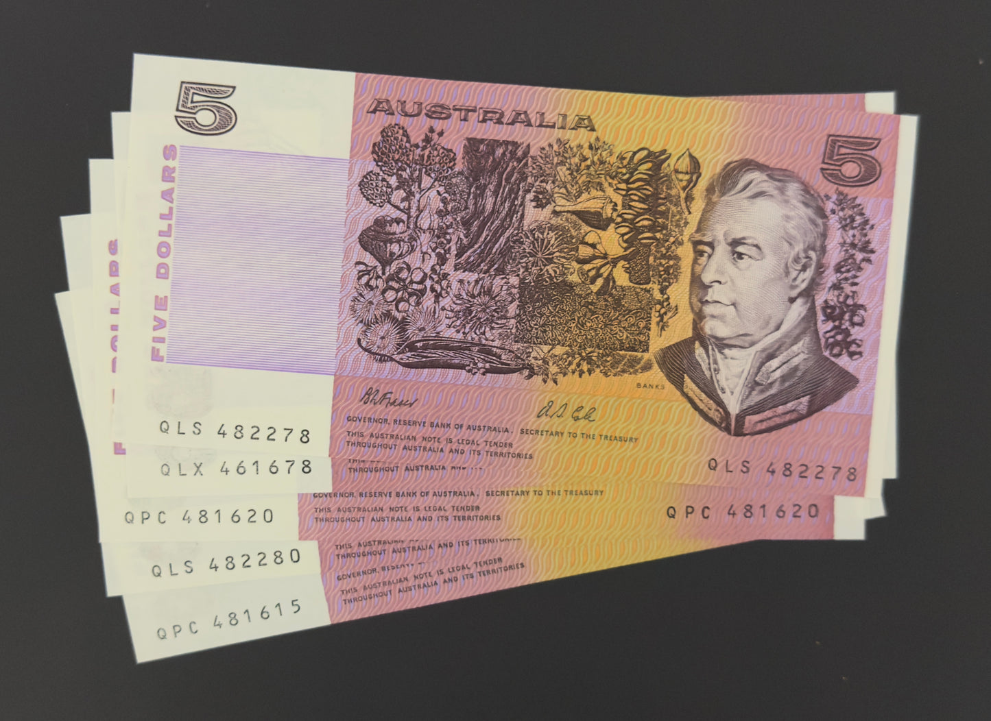 1991 $5 Fraser Cole CFU R213 Uncirculated in Note Protector Sleeve