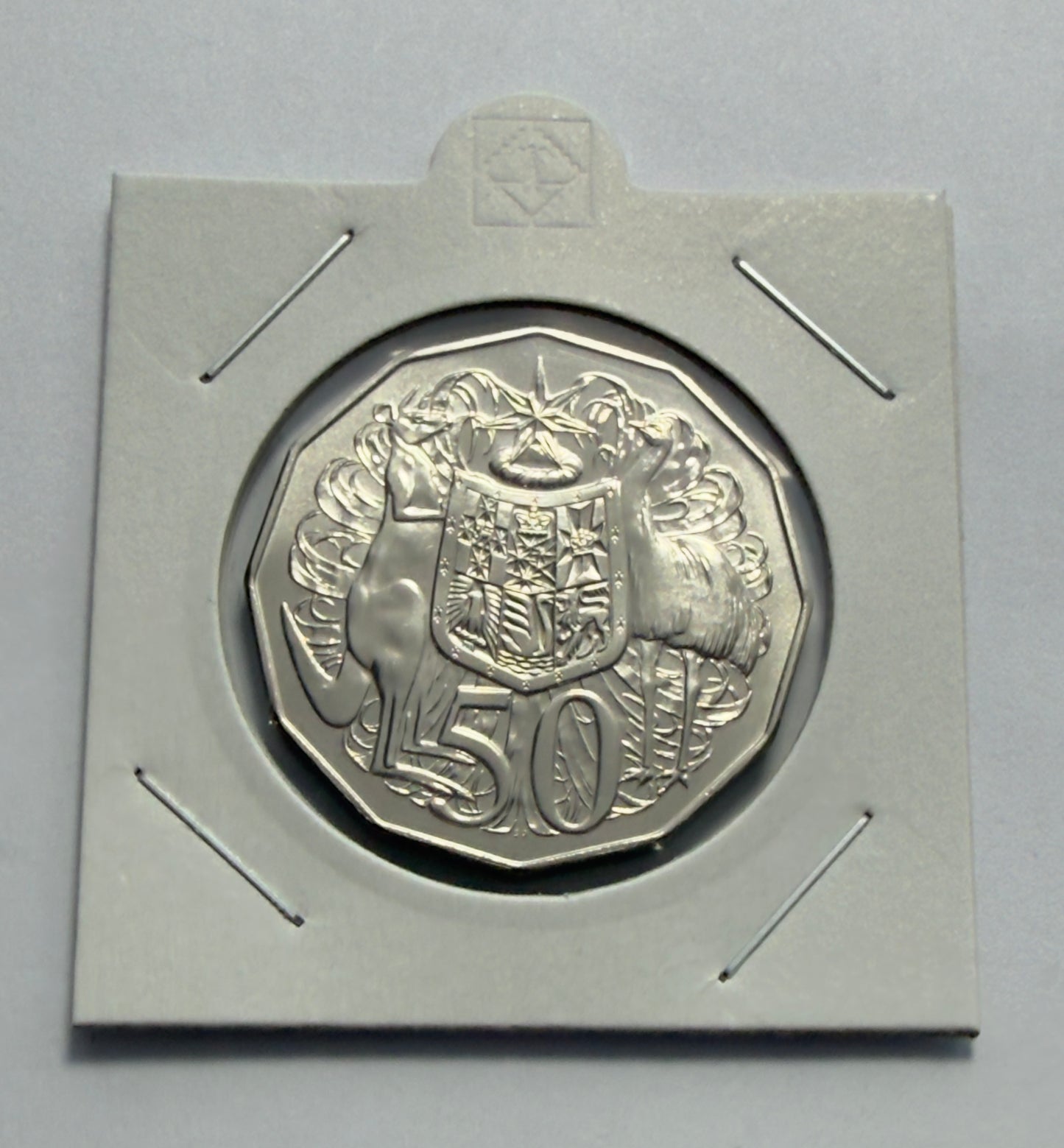 1986 50 Cent Coin - Choice Uncirculated - mint set ONLY coin - comes in 2x2