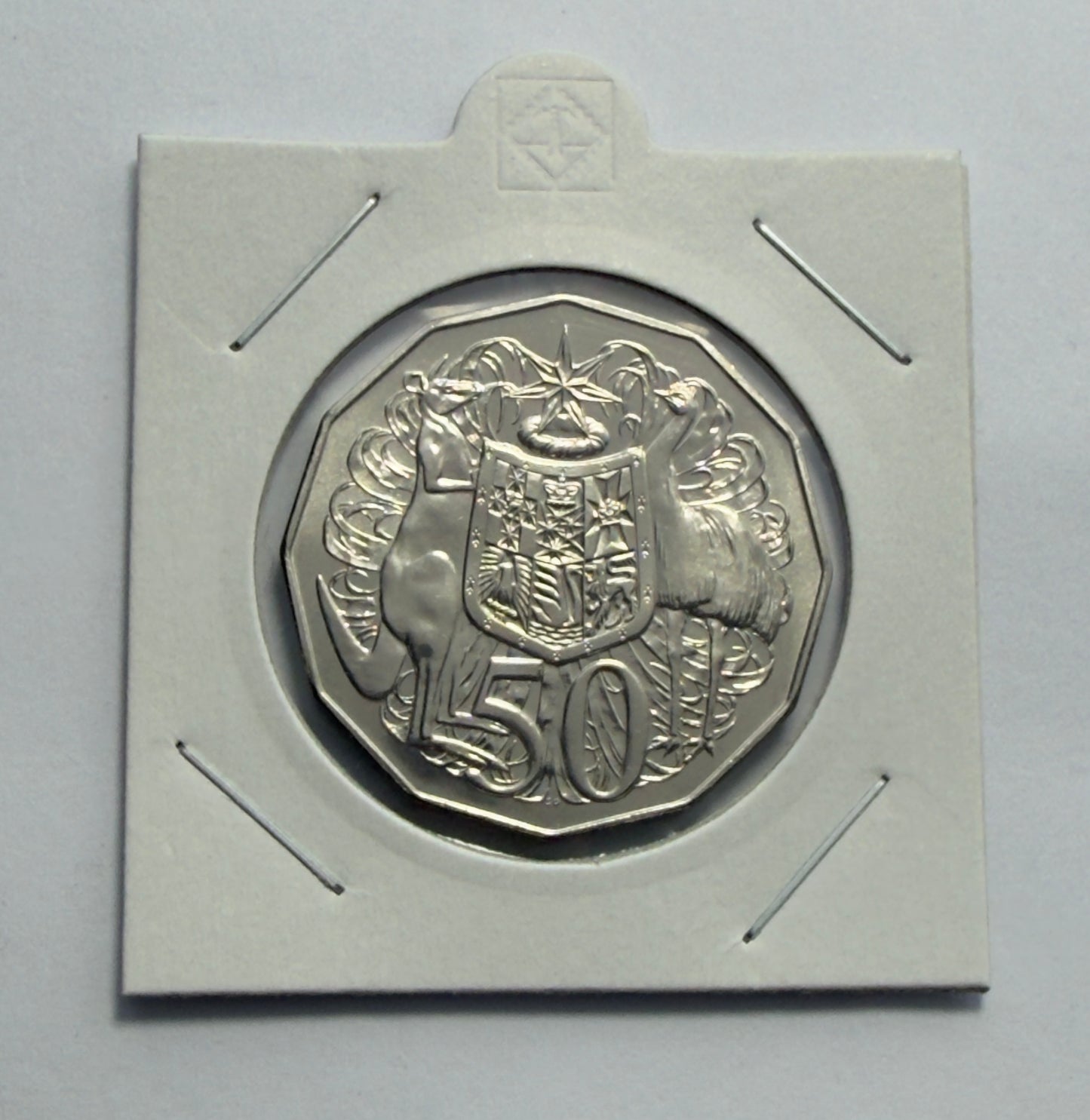 1986 50 Cent Coin - Choice Uncirculated - mint set ONLY coin - comes in 2x2