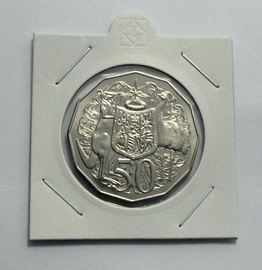 1986 50 Cent Coin - Choice Uncirculated - mint set ONLY coin - comes in 2x2