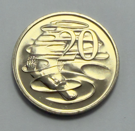 1985 20 Cent Coin - Uncirculated -  Ex Mint Set Coin  - Comes In 2x2