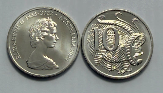 2024 10 Cent Coin - Choice Uncirculated - Queens Effigy 10c - comes in 2x2
